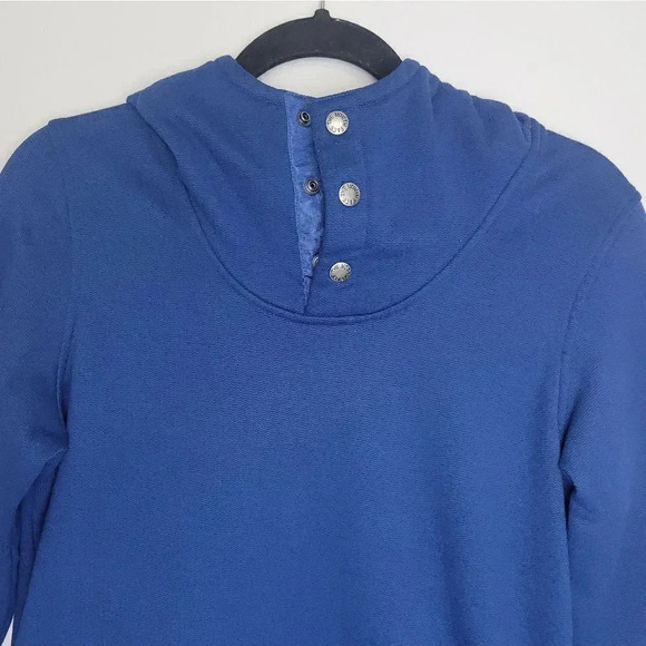 The North Face Women’s Knit Stitch Fleece Hoodie Blue - Picture 2 of 9